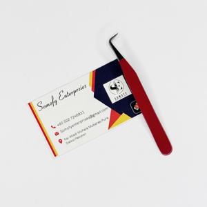 Pinzas de Precisión para Pestañas de Volumen en Ángulo de 90 Grados, Sostenibles, con Logotipo Personalizado, Acero Inoxidable, 10 mm, Lisas, Probadas a Mano - Product Image 3