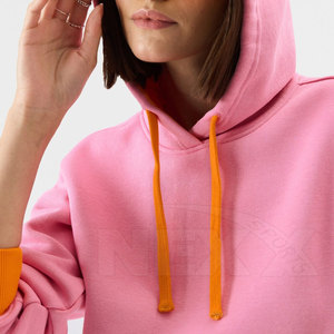 Dernier design, qualité supérieure, sweats à capuche pour femmes, séchage rapide, respirant, coton/polyester, col à capuche confortable, logo sur le devant, décontracté - Product Image 6