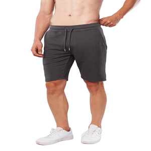 2025 pantalones cortos atléticos para hombre, pantalones cortos ligeros de algodón para gimnasio y deportes, pantalones cortos de entrenamiento para correr, bolsillos, estilo informal, servicio OEM disponible - Product Image 1