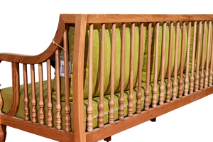 Indochine lujo ceniza madera mediados de siglo moderno Chesterfield sofá hogar sala de estar muebles asiento cojín almohada Villa Hotel - Product Image 3