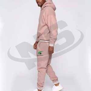 Vente en gros de survêtements pour hommes à quantité minimale de commande basse Ensemble de jogging en deux pièces avec logo personnalisé Vêtements de sport décontractés Vêtements de plein air - Product Image 6
