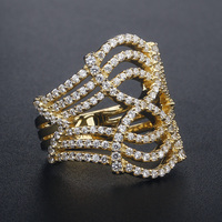 Bague en argent sterling avec zircon bague en or 18 carats bijoux pour femme 5a Cz nouveau design bijoux personnalisés pour hommes Plata 925 Al Por Mayor