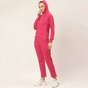 Sweat-shirt à capuche ample pour femme, de haute qualité, décontracté, streetwear, logo brodé personnalisé, hiver, pantalon de survêtement uni - Product Image 4