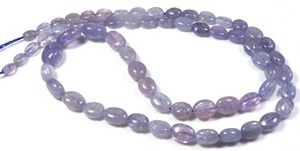 Cuentas de Tanzanita Azul de Alta Calidad de 6-10 mm, Cuentas Sueltas de 17 Pulgadas, Forma Ovalada Lisa, Tanzanita Africana Natural para Manualidades - Product Image 2