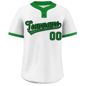 Personnalisé Rétro Surdimensionné Bouton Maille Jeunesse Softball Uniforme Respirant Baseball Jersey Broderie Contraste Passepoil USA Vintage Fit - Product Image 3