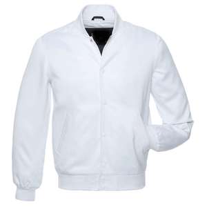 Custom Canvas <b>Bomber</b> <b>Jacket</b> Wholesale OEM Winter Stand Collar Front Logo Quick Dry <b>Vintage</b> Horn Button for Men Women - Product Image 5