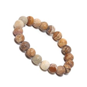 NOVAMART Fine Arihant Gems Men's Natural Stone Stretchable <b>Bracelet</b> Reiki/Yoga <b>Healing</b> Distance Charm Fashionable Jewelry Wholes - Product Image 3