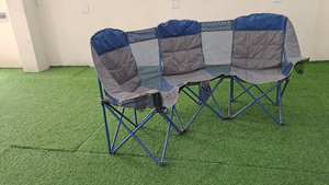 Chaise de camping pliable 3 places en gros du Vietnam – Chaise de plage compacte en métal pour l'extérieur, idéale pour la famille et les amis - Product Image 5