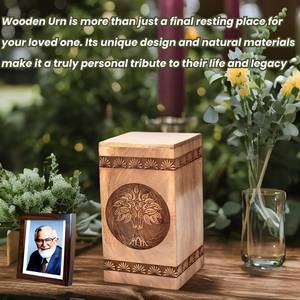 <b>Wooden</b> <b>Box</b> for Human ashes Cremation for Ashes Pet <b>Large</b> <b>box</b> memorial burial Keepsake for Ashes for Ground Burial Pet Urn - Product Image 4