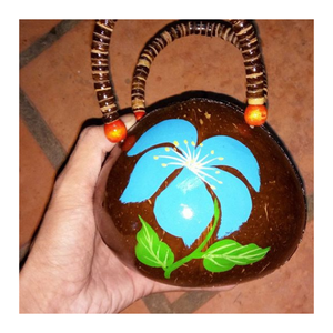 Monedero de concha de coco de lujo ecológico-Diseño hecho a mano para mujeres que abrazan la moda lenta y la belleza natural - Product Image 2