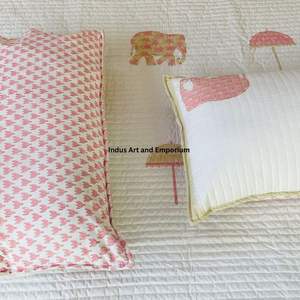 Cubrecamas de Algodón Estampados a Mano al por Mayor, Cubrecama Acolchado de Algodón - Product Image 3