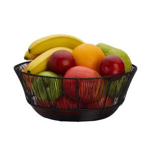 Modern <b>Blue</b> Metal Wire Fruit Basket for Kitchen Countertop Decorative Mesh Vegetable <b>Storage</b> Bowl Hollow Design for Home & Hotel - Product Image 2