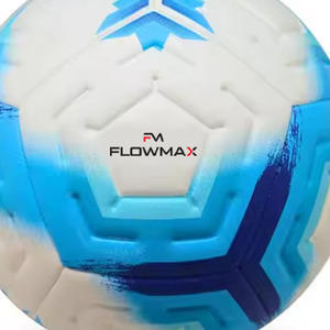 Flowmax Football Leather 12 Panels Embossed Printing PVC Soccer <b>Ball</b> <b>Training</b> Best Machine Stitched for logo Soccer <b>Ball</b> Size 5 - Product Image 4