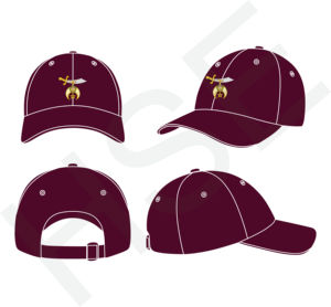 Casquette de baseball brodée personnalisée multicolore avec sangle réglable - Product Image 1