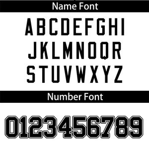 Camiseta de fútbol americano con número de nombre de equipo impreso de corte automatizado con camiseta de malla de secado rápido para adultos - Product Image 6