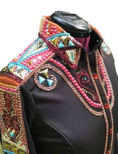 Chaqueta ecuestre de cierre de cremallera elegante y elegante de primera calidad para equitación occidental Suministro ODM transpirable - Product Image 2