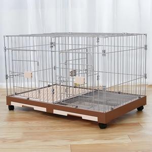 <span class=keywords><strong>Cage</strong></span> empilable en fer pour animaux de compagnie, <span class=keywords><strong>cage</strong></span> double détachable pour chiens, chats et lapins, <span class=keywords><strong>cage</strong></span> d'élevage avec roues, chenil modulaire amovible - Product Image 3