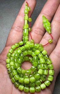 Tasbih islamique indien, chapelet en résine, perles de prière écologiques, couleur et forme personnalisées, turquoise naturel, fabricant mondial - Product Image 6
