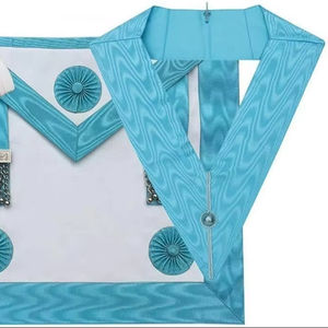 Ensemble de tablier, collier d'officier et gants pour maîtres maçons maçonniques MM |   Réglementation anglaise des francs-maçons - Product Image 1