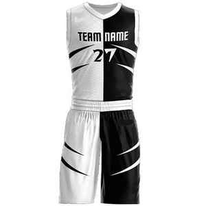 Uniformes de basketball sublimés haut de gamme avec polyester respirant et anti-humidité à séchage rapide pour les équipes sportives adultes et les compétitions - Product Image 2