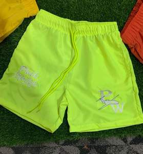 ผ้าโพลีเอสเตอร์100% ทึบย้อมสีธรรมดาแนววินเทจผ้าดิบเอวยางยืดสั้นซับเหงื่อระบายอากาศได้ดีเป็นมิตรกับสิ่งแวดล้อม2025กำหนดเอง - Product Image 5