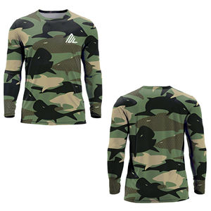 Chemises de pêche à manches longues pour hommes AFTKO, taille plus, performance, masque intégré, capuche, protection UV UPF 50+, maillots de pêche - Product Image 6