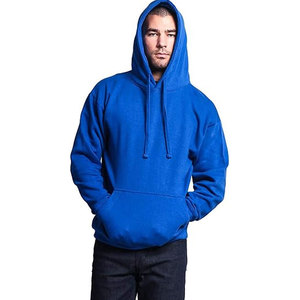 Sudaderas con capucha unisex de algodón 300 GSM, venta al por mayor, sudaderas con capucha Azul Real, Sudadera con capucha de ajuste relajado - Product Image 4