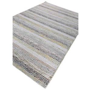 พรมขนสัตว์และใยวิสโคสสีน้ำเงินแบบทอเรียบ ลายเรขาคณิต รุ่น ADWV-13047 สำหรับใช้ในบ้าน - Product Image 2