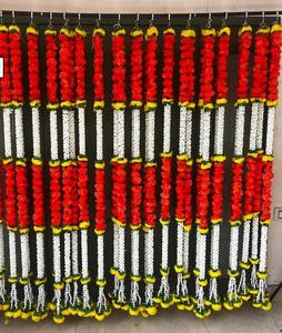 Guirnaldas Mogra con guirnaldas de flores de caléndula para decoración de boda telón de fondo de escenario de alta calidad para decoración Nikah boda Punjabi - Product Image 3