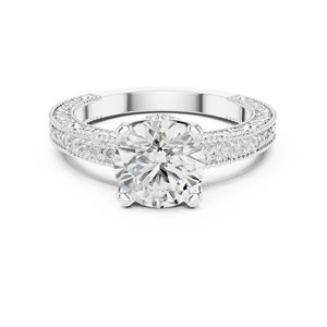 แหวนทอง10K ประดับเพชรหรูหราสำหรับใส่ไปงานปาร์ตี้ - Product Image 3