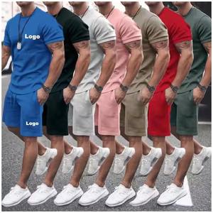 Ensemble short et chemise de sport d'été à logo extensible pour hommes ensemble court original personnalisé pour hommes en cours d'exécution - Product Image 4