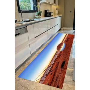 Alfombra de Paisaje Marino: Reflejo en Gota de Agua, Alfombra de Arte Abstracto, Alfombra de Chenilla - Product Image 5