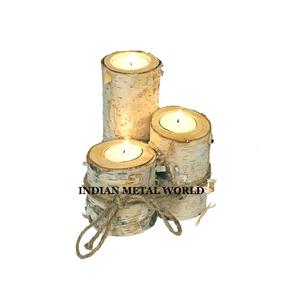 Ensemble de 3 bougeoirs en étain galvanisé de différentes tailles, lot de Offre Spéciale - Product Image 1