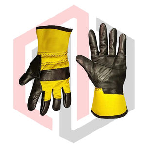 Gants de travail en cuir pleine fleur de qualité supérieure, 11 oz, longueur personnalisable, antistatiques, résistants aux déchirures, respirants - Product Image 2