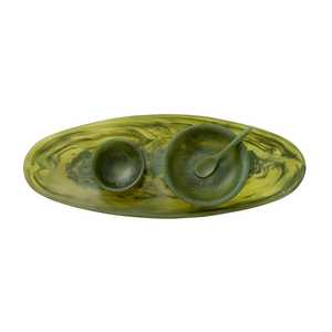 Elegante tazón de resina epoxi para servir alimentos, textura pulida ecológica, perfecto para la cocina del hogar y el ajuste de la fiesta - Product Image 2