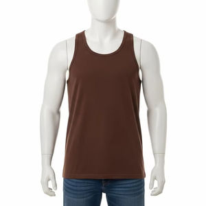 Plus Size Men Solid Tank <b>Top</b> Polyester Fabric Heat Transfer Print Casual Fitness Wear <b>Sleeveless</b> Gym Workout Active Gym <b>Top</b> Wear - Product Image 1