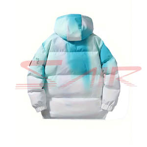 Veste matelassée d'hiver personnalisée pour hommes, veste en toile de haute qualité, nouveau design, fermeture à glissière, imperméable, tricotée et décontractée, vente en gros - Product Image 2