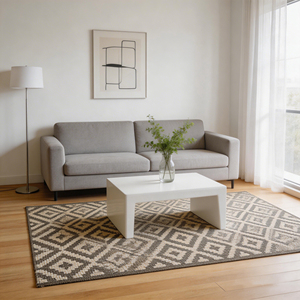 Tappeto da Esterno Geometrico Manemi, Rettangolare 8x10, Resistente alle Macchie, Antiscivolo con Base in Gomma, Design Moderno in Polipropilene - Product Image 1