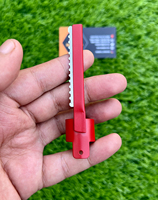 Maquinilla de afeitar profesional para peluquero, cuchillas de un solo borde, anillo de dedo de acero inoxidable, moldeadores de pelo, maquinilla de afeitar adelgazante de alto grado