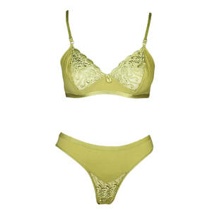 Ensemble soutien-gorge et culotte pour femme - Vert clair - Product Image 1