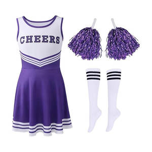 Ensemble de tenue de cheerleading pour filles |   Uniforme de cheerleading personnalisé avec logo imprimé |   Coupe athlétique confortable |   Vêtements d'équipe |   100% polyester - Product Image 4