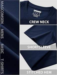 T-shirts pour hommes de haute qualité à manches courtes, protection solaire, col rond décontracté, chemises de sécurité - Product Image 6