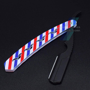 Professional Quality Paper Coated Straight Cut Throat Salon Barber <b>Razor</b> for Barber <b>Single</b> <b>Blade</b> <b>Razor</b> with Custom Logo - Product Image 3