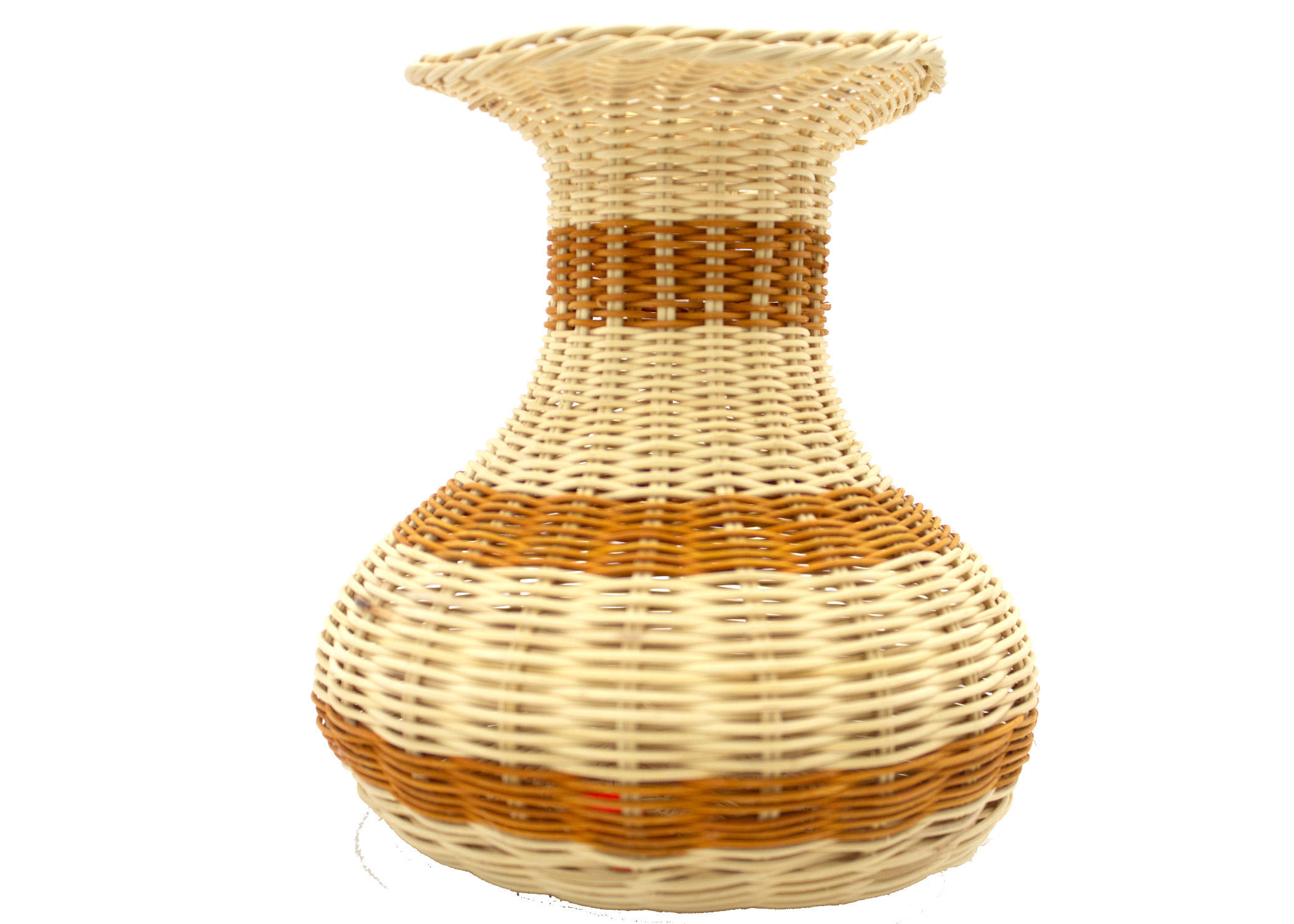 Beige naturel et beige foncé (rayures bicolores)