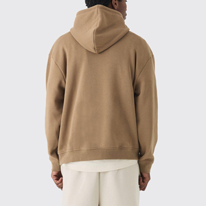 NOUVEAU sweats à capuche 100% coton de qualité supérieure pour hommes poids lourd 500GSM logo brodé personnalisé sweats à capuche respirants pour hommes - Product Image 6