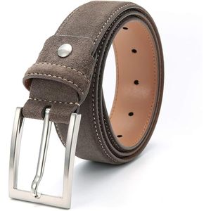 Ceintures en cuir de vache véritable de dernière génération pour hommes, ceintures décontractées de créateur, matériau de haute qualité, boucle en acier, largeur 34 mm, habillées - Product Image 2