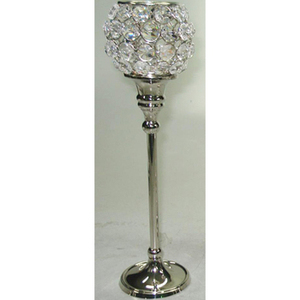 Ensemble de 3 bougeoirs votifs en cristal et métal, finition soignée, parfaits pour la décoration de table en intérieur et en extérieur, nouveaux prix - Product Image 2