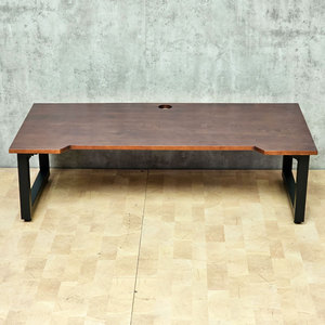 120x60cm Rubber Wood Floor-Sitting <b>Desk</b> with <b>Foldable</b> Legs Feature <b>Foldable</b>-Model SPD68001 - Product Image 3