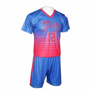 Vente en gros usine – Uniformes de lacrosse personnalisés à col en V et manches courtes, 100 % polyester, séchage rapide, antibactériens, imprimés par sublimation - Product Image 4