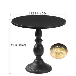 Présentoir de gâteau lumineux en métal enduit noir de la meilleure qualité, support de service de gâteau de tasse de dessert, meilleure vente à des prix abordables - Product Image 2